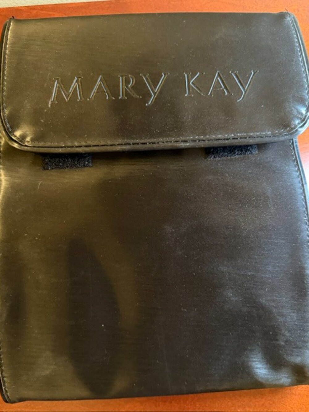 Mary Kay Hanging Makeup Travel Organizer Roll Up Bag Black Pink